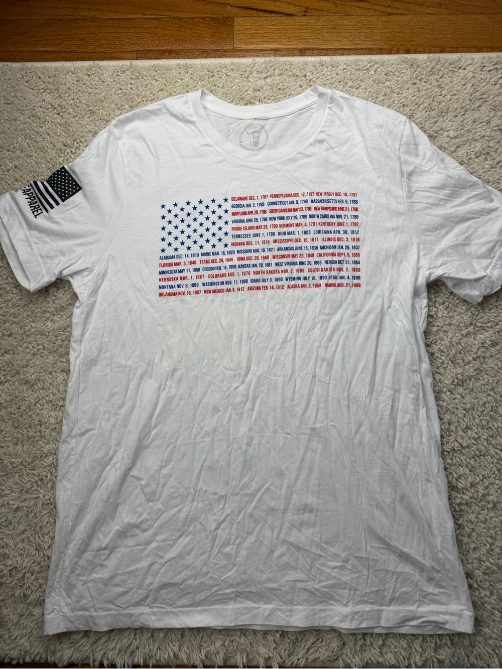 Mens XL Nine Line Apparel Patriotic Graphic Tee